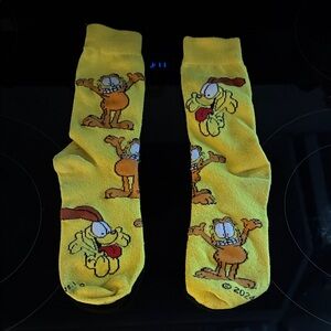 Garfield & Odie Cartoon Crew Socks